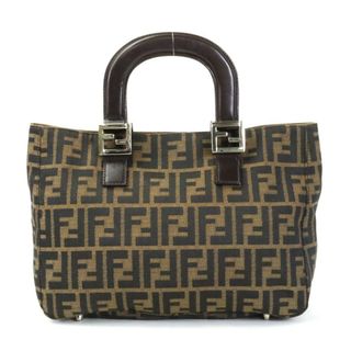 フェンディ(FENDI)のフェンディ FENDI ハンドバッグ ズッカ キャンバス ブラウン レディース 送料無料【中古】 r9628g(ハンドバッグ)