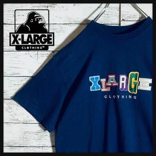 エクストララージ(XLARGE)の【希少レア】エクストララージ☆センター刺繍ロゴ　Tシャツ　即完売　入手困難(Tシャツ/カットソー(半袖/袖なし))