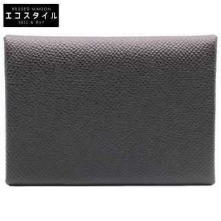 エルメス(Hermes)のエルメス 【新品同様】Calvi Duo カルヴィ デュオ U刻印 エプソン(名刺入れ/定期入れ)