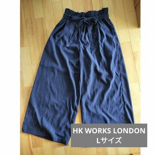 シマムラ(しまむら)のしまむら パンツ ネイビー ᒪサイズ HK WORKS LONDON(カジュアルパンツ)