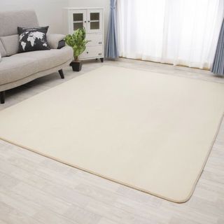 新品 ラグ カーペット  200×250cm ベージュ (ラグ)