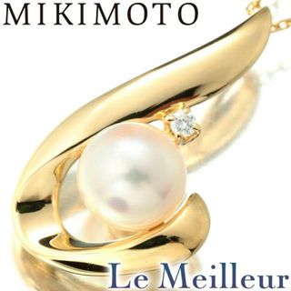 ミキモト(MIKIMOTO)のミキモト MIKIMOTO パール ペンダントネックレス アコヤ真珠 6.70mm ダイヤモンド K18 新品仕上げ(ネックレス)