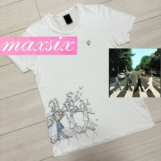 14ss■maxsix マックスシックス■アビーロード ビートルズ Tシャツ M