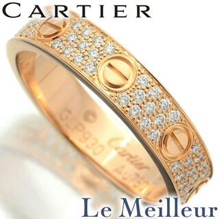 カルティエ(Cartier)のカルティエ ラブ ウェディング リング 指輪 B4218100 ダイヤモンド 0.30ct 750 11号 Cartier  中古 プレラブド 返品OK(リング(指輪))