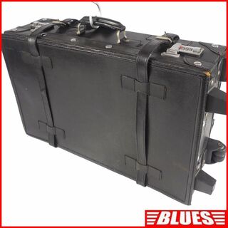 トランク キャリーケース S スーツケース 革 旅行バッグ 黒 NR3819(スーツケース/キャリーバッグ)