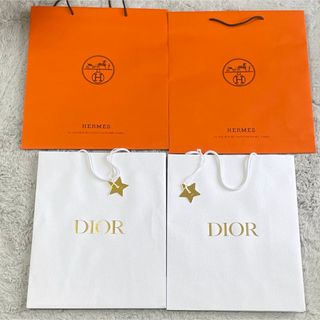 クリスチャンディオール(Christian Dior)のHERMES エルメス　ディオール　Dior ショップ袋　ショッパー　紙袋　4枚(ショップ袋)