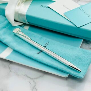 ティファニー(Tiffany & Co.)の希少　ティファニー　カーデュサスの杖　ボールペン　箱、袋、カード類、リボン付(ペン/マーカー)