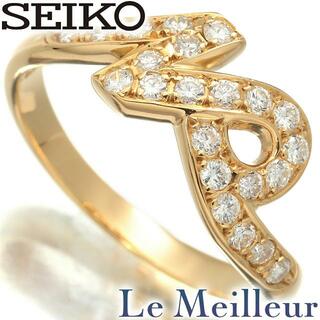 セイコー(SEIKO)のセイコー リング 指輪 ダイヤモンド 0.32ct K18 11号 SEIKO  中古 プレラブド 返品OK(リング(指輪))