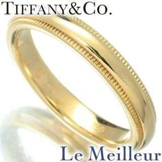 ティファニー(Tiffany & Co.)のティファニー TIFFANY&Co. ティファニー トゥギャザー Tiffany Together ミルグレイン バンド リング  750 8号 新品仕上げ(リング(指輪))