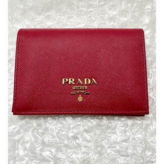 PRADA - 【美品】プラダ カードケース　サフィアーノ メタル ペオニアピンク　名刺入れ