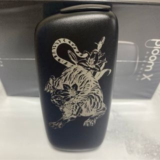 アイコス(IQOS)の虎 花 デザイン レーザー加工 プルームエックス アドバンスド Ploom X(タバコグッズ)