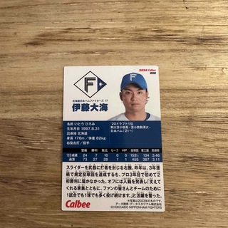 カルビー - 2024 プロ野球チップスカード  エラーカード 誤字 伊藤大海 選手