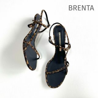 BRENTA ストラップサンダル レオパード SP THINY ST(サンダル)