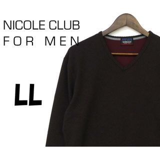 NICOLE - ニコルクラブフォーメン　Tシャツ　黒　赤　LL　F00139