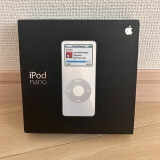 アップル(Apple)のApple iPod nano MA005J/A ホワイト 4GB(ポータブルプレーヤー)
