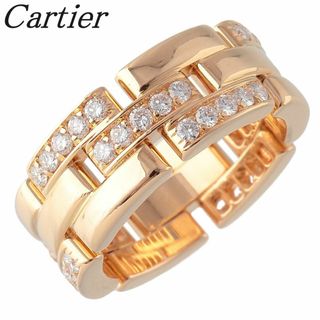 カルティエ(Cartier)のカルティエ マイヨン パンテール リング ハーフダイヤ #52 750YG 箱 メーカー修理明細書 メーカー仕上げ済 Cartier【16447】(リング(指輪))