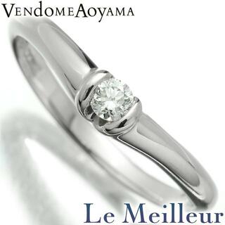 ヴァンドームアオヤマ(Vendome Aoyama)のヴァンドーム青山 デザインリング 指輪 ダイヤモンド PT900 7号 VENDOME AOYAMA  中古 プレラブド 返品OK(リング(指輪))