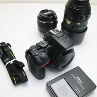 ニコン(Nikon)の新品同様 D5500 ダブルズームキット ブラック M555(デジタル一眼)