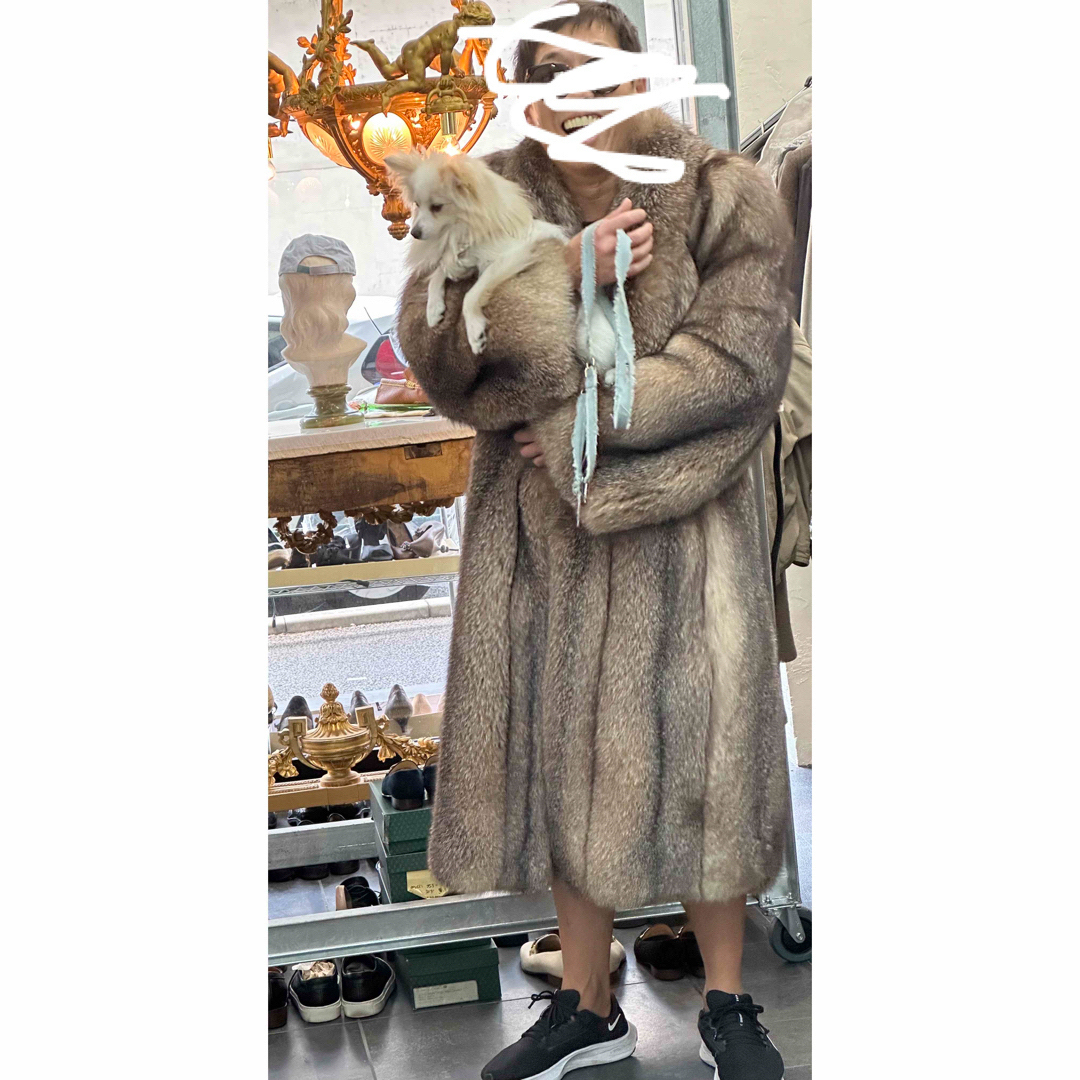 sagafurs - men's 毛皮ロングコート🧥13 FOX unisex 新同の sagafurs - men's 毛皮ロングコート🧥13 FOX unisex 新同の