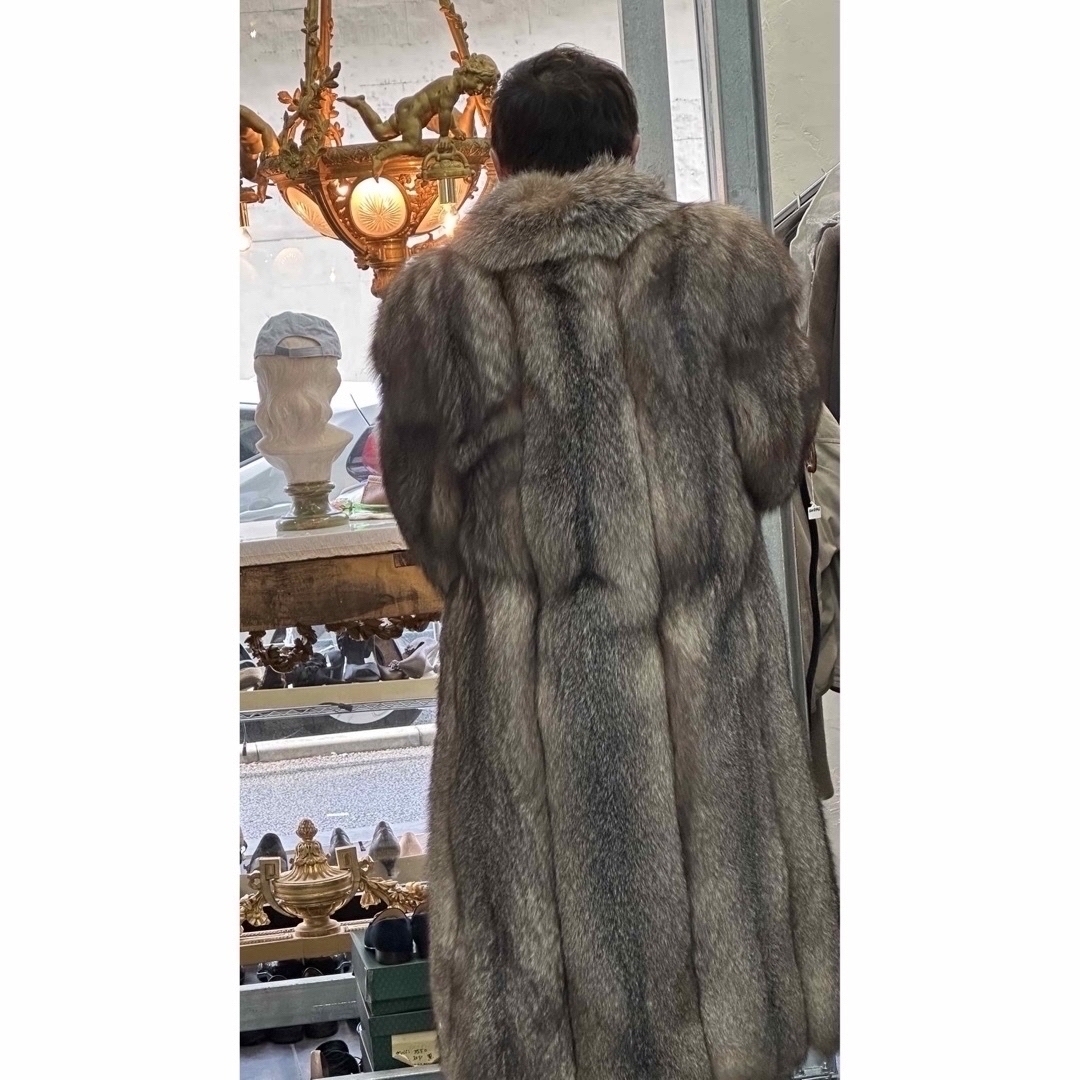 sagafurs - men's 毛皮ロングコート🧥13 FOX unisex 新同の sagafurs - men's 毛皮ロングコート🧥13 FOX unisex 新同の