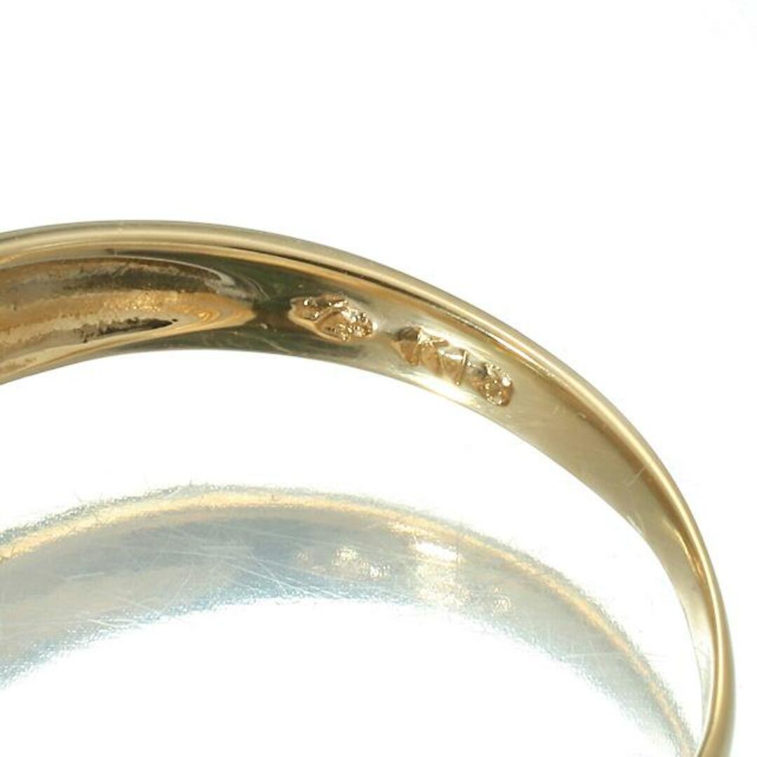 ジュエリーマキ(ジュエリーマキ)のジュエリーマキ ペアシェイプストーン リング 指輪 ペリドット ダイヤモンド K18 12号 MAKI  中古 プレラブド 返品OK レディースのアクセサリー(リング(指輪))の商品写真