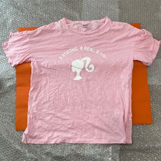 ジーユー(GU)のGU バービー　コラボ　半袖　Tシャツ　ピンク 　 L　Barbie　ジーユー(Tシャツ(半袖/袖なし))