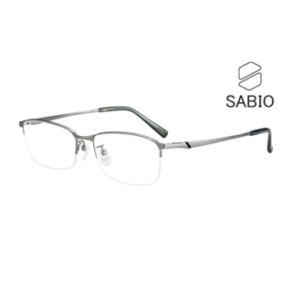 新品未使用 サビオ SB22611 GR 鯖江メガネ レンズ交換対応可(サングラス/メガネ)