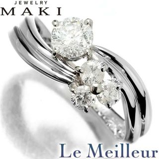 ジュエリーマキ(ジュエリーマキ)のジュエリーマキ Jewelry MAKI 4P リング ダイヤモンド 0.32ct ダイヤモンド Pt850 8号 新品仕上げ(リング(指輪))