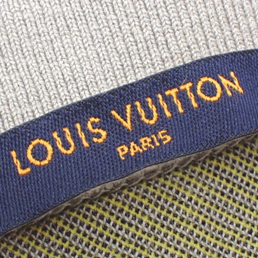 LOUIS VUITTON(ルイヴィトン)のLOUIS VUITTON(ルイ・ヴィトン) アームロゴ ハーフジップ スウェット トップス アパレル ファッション 長袖 衣類 トレーナー L コットン ナイロン グレー イエロー黄 メンズ 40802097340【中古】【アラモード】 メンズのトップス(スウェット)の商品写真