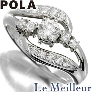 ポーラ POLA パヴェ リング ダイヤモンド 0.52ct Pt900 12号 新品仕上げ