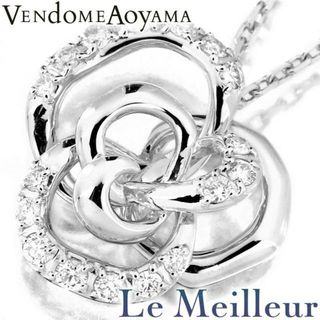 ヴァンドームアオヤマ(Vendome Aoyama)のヴァンドーム青山 VENDOME AOYAMA フラワーデザイン ペンダントネックレス ダイヤモンド 0.25ct K18 新品仕上げ(ネックレス)