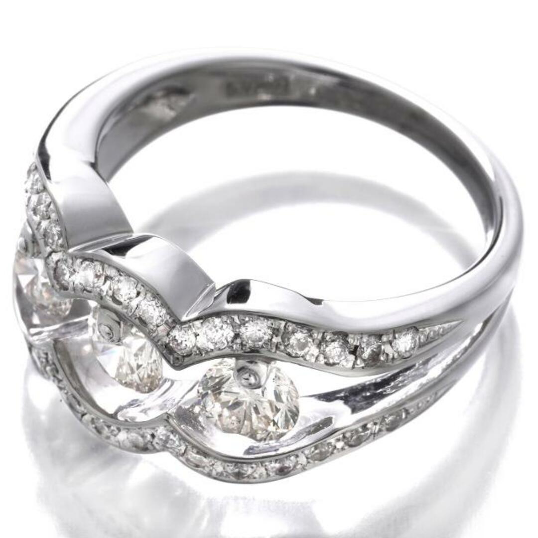 リング 指輪 ダイヤモンド 0.88ct ダイヤモンド 0.34ct K18WG 11号 中古 プレラブド 返品OK レディースのアクセサリー(リング(指輪))の商品写真