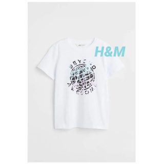エイチアンドエム(H&M)の☆H&M エイチアンドエム　 プリント Tシャツ 半袖(Tシャツ/カットソー)