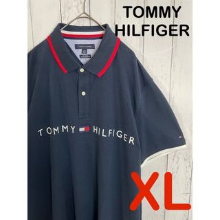 トミーヒルフィガー(TOMMY HILFIGER)の【美品】tommy Hilfiger トミーヒルフィガー　ポロシャツ(ポロシャツ)