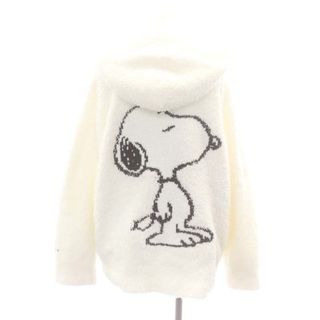 ジェラートピケ【SNOOPY】ジェラートJQDパーカー 長袖 F 白