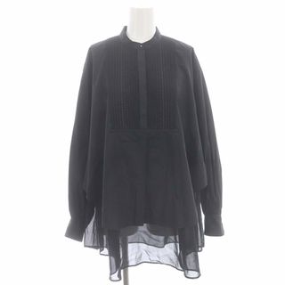 トゥモローランドコレクション 22AW ブラックコンビネーションブラウス(シャツ/ブラウス(長袖/七分))