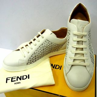 FENDI - 新品 定価95.000円■FENDI フェンディ レザー ローカット スニーカー 10 1/2 イタリア製 メンズ