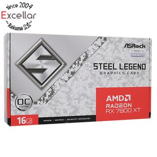 インテル(intel)の【新品(開封のみ)】 ASRock製グラボ　Radeon RX 7800 XT Steel Legend 16GB OC　PCIExp 16GB(PCパーツ)