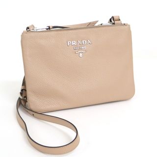 プラダ(PRADA)の【PRADA】プラダ ショルダーバッグ 1BH046 グレージュ レザー /md16380tm(ショルダーバッグ)