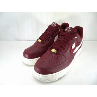ナイキ(NIKE)のs24t-0046t【中古】NIKE AIR FORCE 1 LOW '07 Join Forces TEAM RED/SAIL-GYM ナイキ エアフォース1 ロー '07 ジョイン フォース チーム レッド/セイル ジム スニーカー メンズ US9.5 27.5cm DQ7664 600(スニーカー)