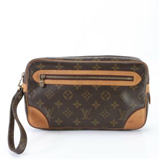 ルイヴィトン(LOUIS VUITTON)のルイヴィトン モノグラム マルリー ドラゴンヌ GM M51825 レザー セカンドバッグ クラッチ 書類 ポーチ 通勤 メンズ HHM P6-7(セカンドバッグ/クラッチバッグ)