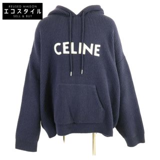 セリーヌ(celine)のセリーヌ 【国内正規】2A85W423P ウール ロゴ ニットパーカー/ XXL(ニット/セーター)