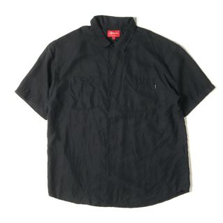 シュプリーム(Supreme)のSupreme シュプリーム シャツ サイズ:L 20SS シルク ワーク 半袖シャツ Silk S/S Work Shirt ブラック 黒 トップス カジュアルシャツ【メンズ】【中古】(シャツ)