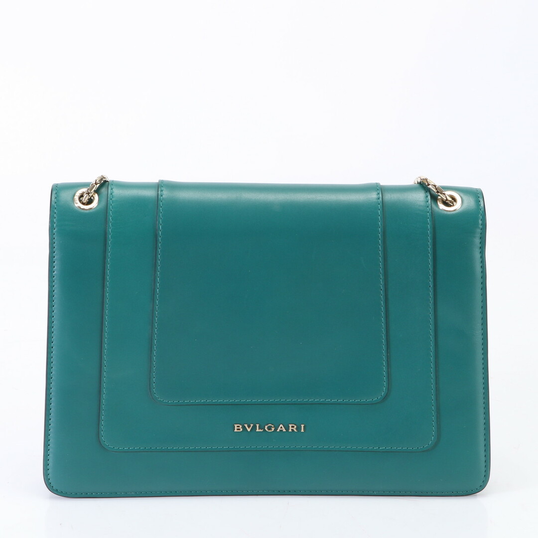 BVLGARI(ブルガリ)の極美品 ブルガリ セルペンティ フォーエバー レザー 2WAY チェーン ショルダーバッグ グリーン 肩掛け ハンド レディース HHM R5-9 レディースのバッグ(ショルダーバッグ)の商品写真