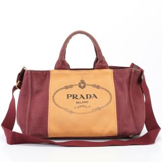 PRADA - プラダ カナパ 2WAY トート バッグ 斜め掛け ショルダー ビジネス 通勤 ショルダー メッセンジャー メンズ レディース EFM R3-10