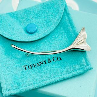 ティファニー(Tiffany & Co.)の美品　ティファニー　イチョウモチーフ　シルバーブローチ　箱　袋付(ブローチ/コサージュ)