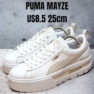 PUMA - PUMA MAYZE プーマ メイズ 25cm 厚底スニーカー ホワイト