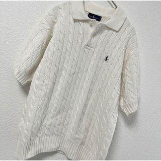 ポロラルフローレン(POLO RALPH LAUREN)のPOLO ラルフローレン ケーブルニット サマーニット  半袖 ニット トップス(ニット/セーター)