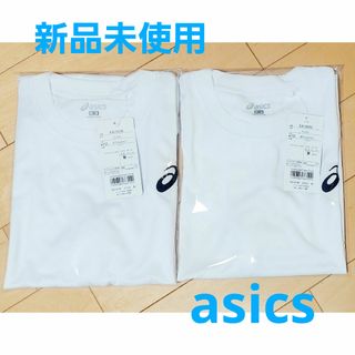 アシックス(asics)の【新品未使用】アシックスTシャツ 白 メンズ Mサイズ 半袖tシャツ tシャツ(Tシャツ/カットソー(半袖/袖なし))