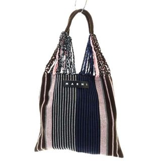 Marni - マルニ フラワー カフェ ハンモックバッグ トートバッグ ハンドバッグ 青